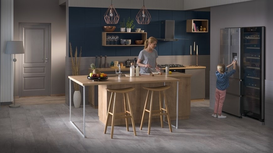 Chladnička s mrazničkou Haier B3FE742CMJW nerez Chladnička s mrazničkou Haier B3FE742CMJW nerez