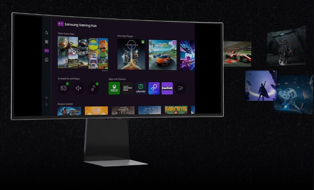 Herní monitor Samsung Odyssey OLED G8 (G85SD) stříbrný Samsung Odyssey OLED G8 G85SD