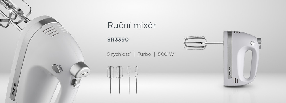 Ruční šlehač Concept SR3390 bílý Ruční šlehač Concept SR3390 bílý