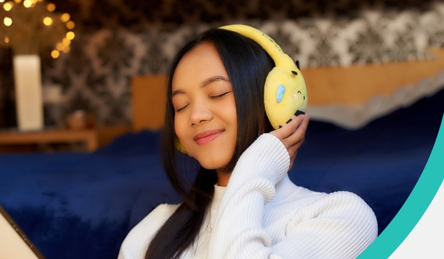 Sluchátka Lazerbuilt Squishmallows Plush Bluetooth - Sunny žlutá Lazerbuilt Squishmallows Plush Bluetooth Sunny, žlutá