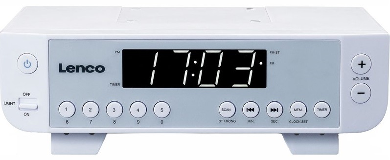 Radiopřijímač Lenco KCR-11 bílý