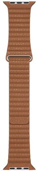 Řemínek Apple 44mm Saddle Brown Leather Loop - Large