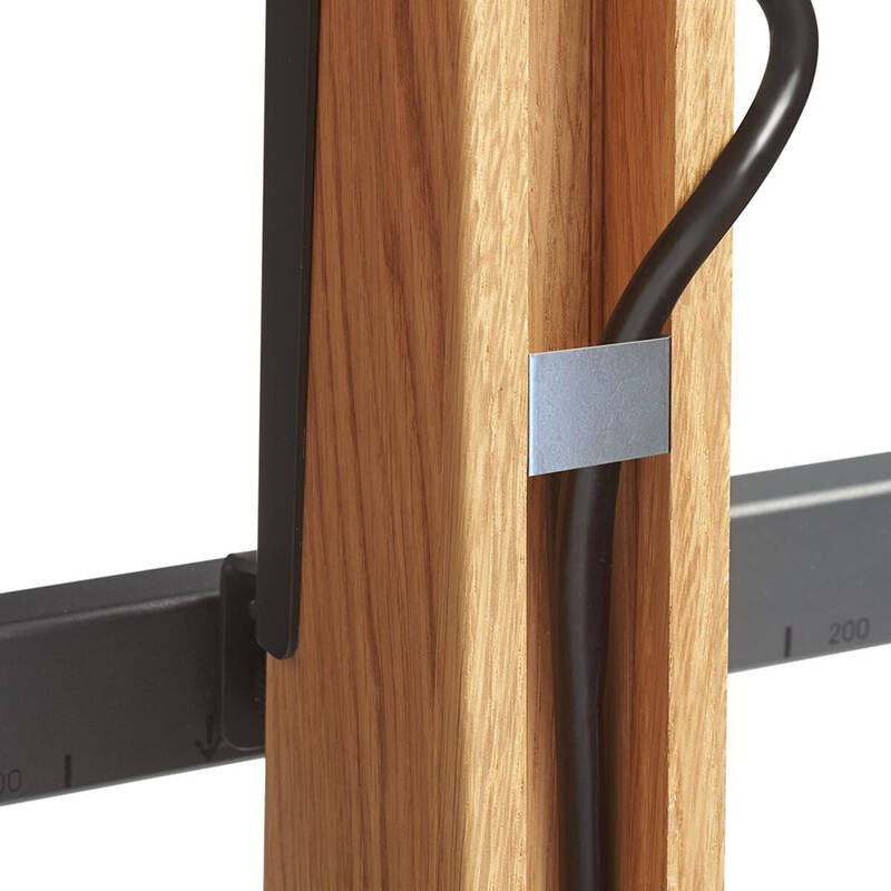 Stojan pro TV Vogel’s TVS 3695B pro úhlopříčky 40" až 77", nosnost 50 kg černý/dřevo