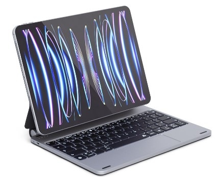 Pouzdro na tablet s klávesnicí Epico na Apple iPad 10.9" (2022)/11" (2025) (qwerty) šedé