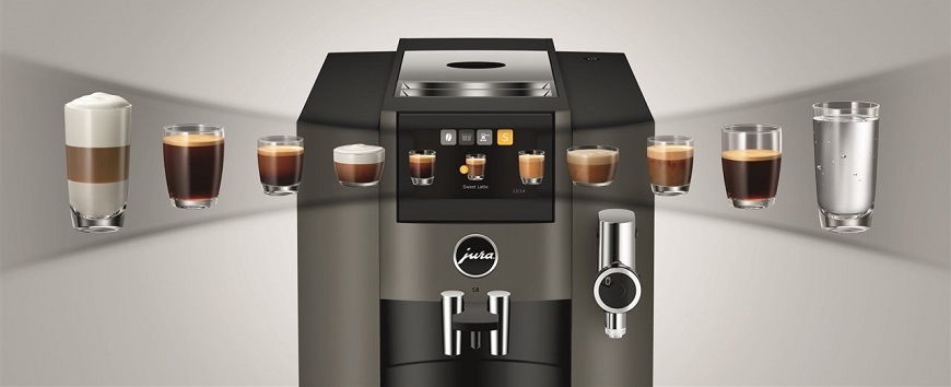 Automatický kávovar Jura S8 Dark Inox šedý Automatický kávovar Jura S8 Dark Inox šedý