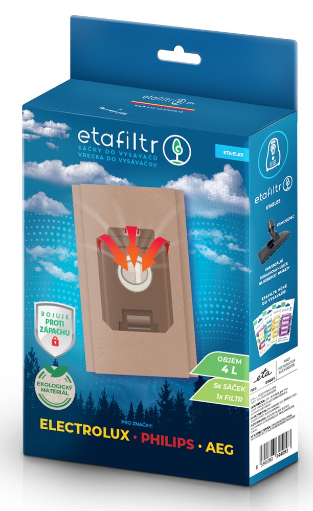 ETAFiltr sáčky do vysavačů AEG, Electrolux, Philips