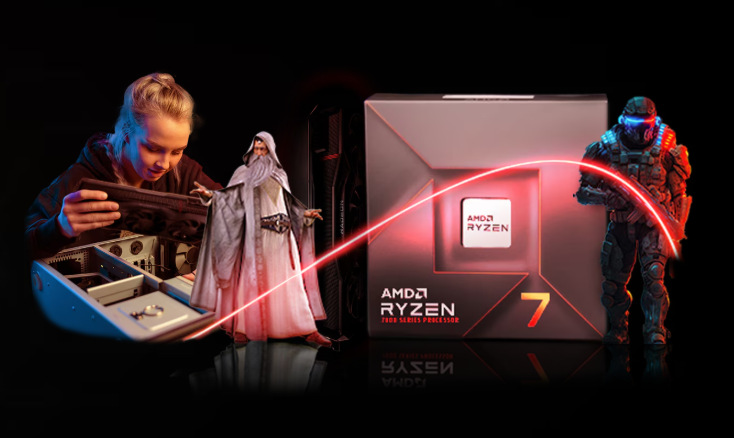 Procesor AMD Ryzen 5 7500X3D AMD 7500X3D má integrovanou grafickou kartu AMD Radeon