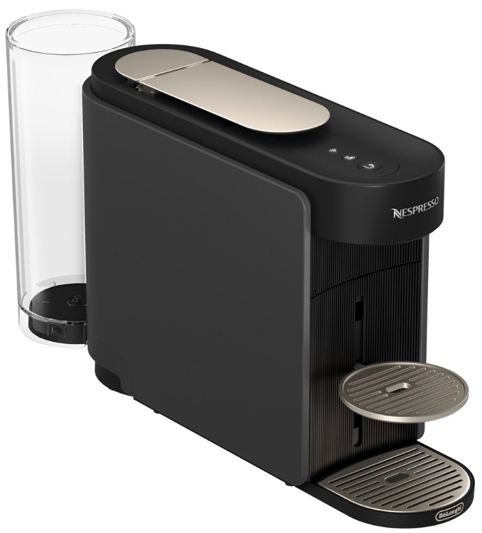 Horní pohled na ovládací tlačítko One Touch kávovaru DeLonghi Nespresso Vertuo Up ENV200.GY