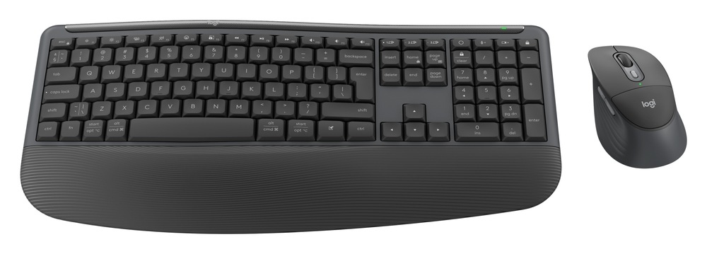 Klávesnice s myší Logitech Signature Comfort Plus MK880, US layout grafitová Bezdrátová sada klávesnice a myši Logitech Signature MK880 Comfort Plus v černém provedení