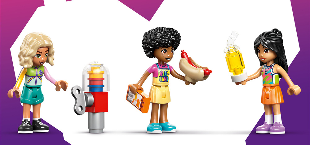 Stavebnice LEGO® Friends 42686 Zábavné interiérové hřiště Aplikace LEGO Builder pomůže sestavit 668 dílků a vytvořit hřiště o rozměrech 16 × 32 × 15 cm.
