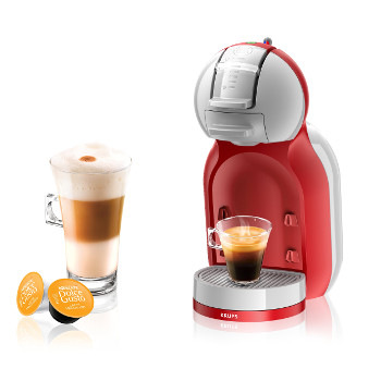 Espresso Krups NESCAFÉ Dolce Gusto Mini Me KP1205CS šedé/červené