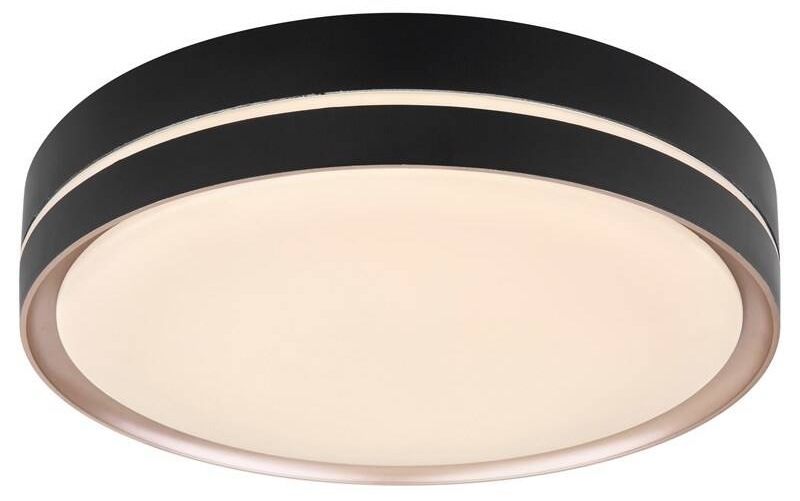 Stropní svítidlo GLOBO Manni, 39 cm, LED, 24W černé