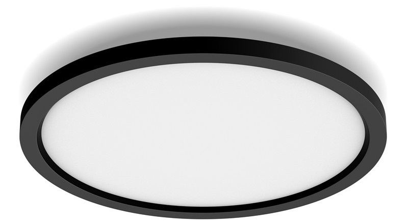 Stropní svítidlo Philips Hue Aurelle Panel S, kulaté, 30cm černé