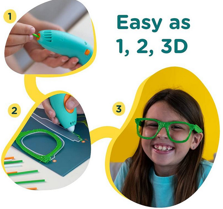 3D pero 3Doodler Start+ a 72 náplní + 10 šablon 3Doodler Start+ a 72 náplní + 12 šablon (SPLUS)
