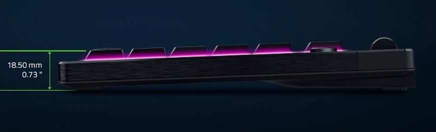 Klávesnice Razer BlackWidow V4 Low-profile Tenkeyless HyperSpeed (Green Switch), US layout černá Klávesnice Razer BlackWidow V4 Low-profile Tenkeyless HyperSpeed (Green Switch), US layout černá