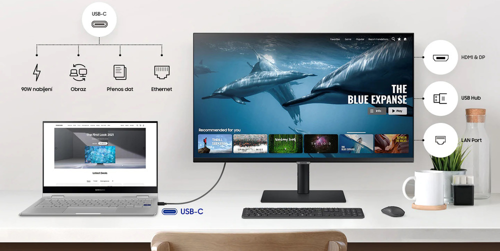 Monitor Samsung ViewFinity S60UA černý