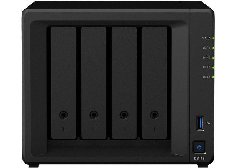 Datové úložiště (NAS) Synology DS418 černé Datové úložiště (NAS) Synology DS418 černé