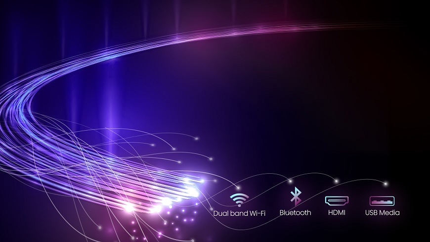 Televize Hisense 50E7KQ Televizor Hisense EFY50E7KQ, možnosti připojení