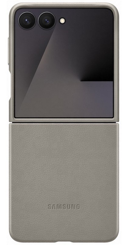 Kryt na mobil Samsung Kindsuit na Galaxy Z Flip7 šedý/hnědý