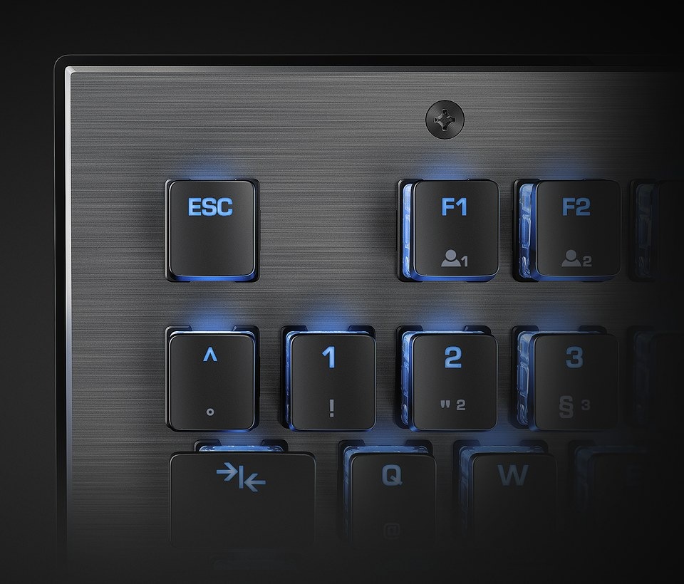 Klávesnice Roccat Vulcan 120 AIMO, Titan Switch Tactile, RGB,US černá/stříbrná Klávesnice Roccat Vulcan 120 AIMO, Titan Switch Tactile, RGB,US černá/stříbrná