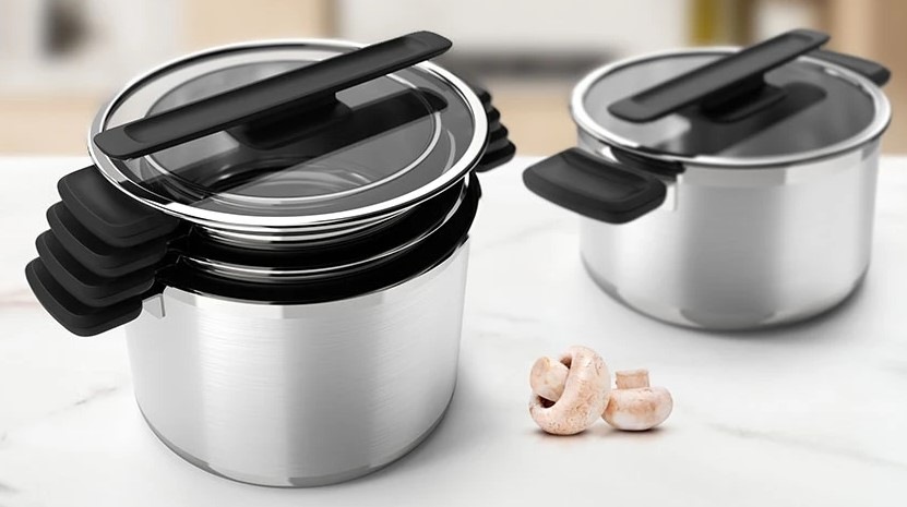 Sada nádobí Tescoma COMPACT, 6 ks nerez