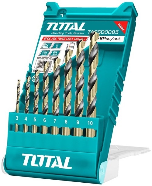 Sada vrtáků Total Tools TACSD0085 v počtu 8 ks