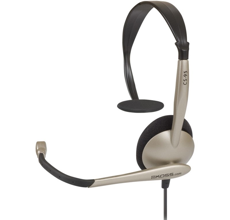 Headset Koss CS 95 černý/stříbrný