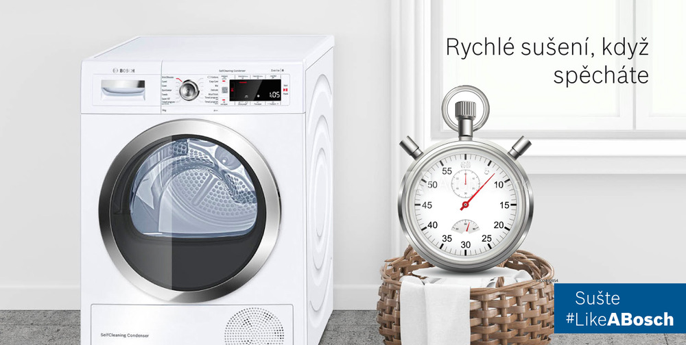 Sušička prádla Bosch Serie 4 WTH85220BY autoDry bílá