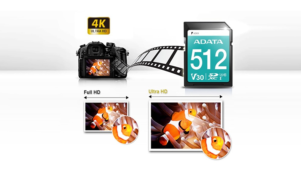 Paměťová karta ADATA Premier Pro SDXC 512GB UHS-I U3 (95R/60W) ADATA Premier Pro SDXC 512 GB UHS-I U3