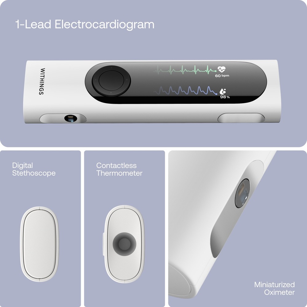 Teploměr Withings BeamO 4-in-1 MultiScan bílý