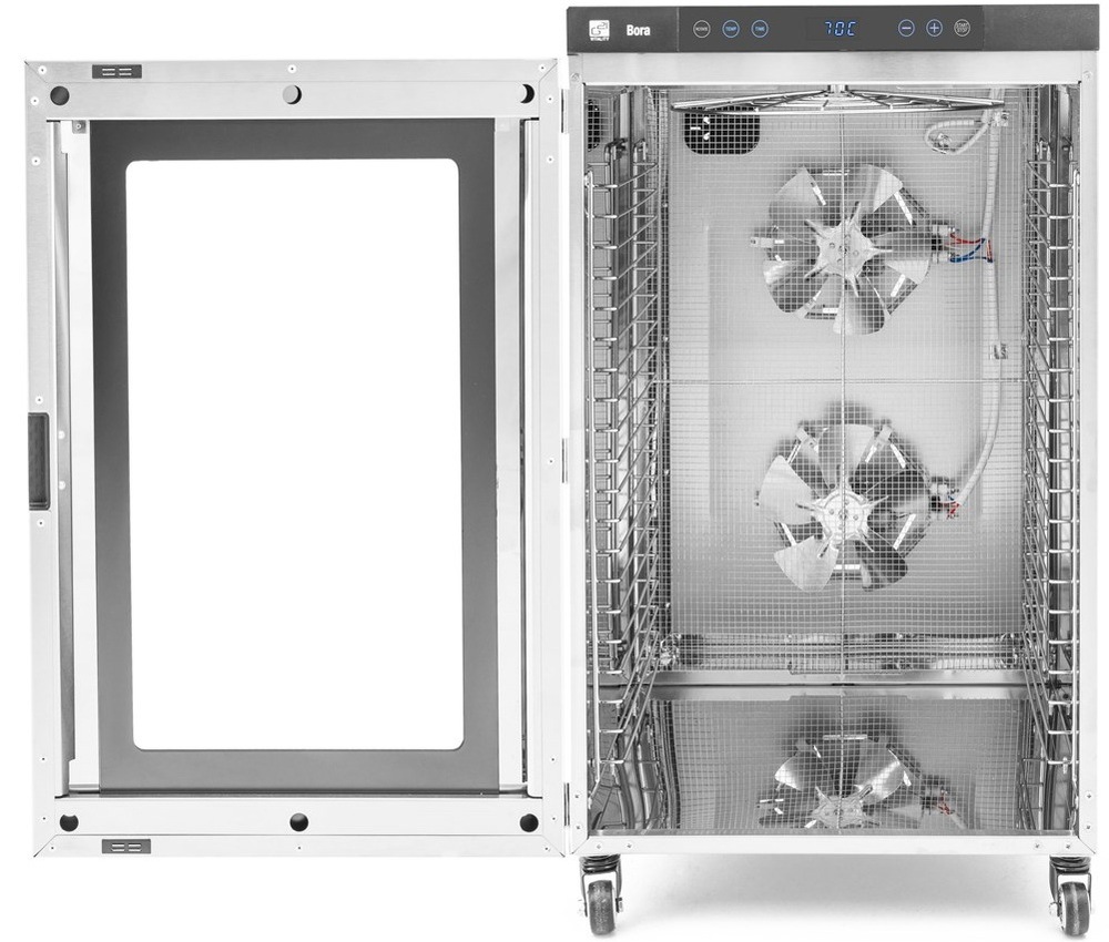 Sušička ovoce G21 Bora nerez Otevřená sušička ovoce G21 Bora s viditelnými ventilátory