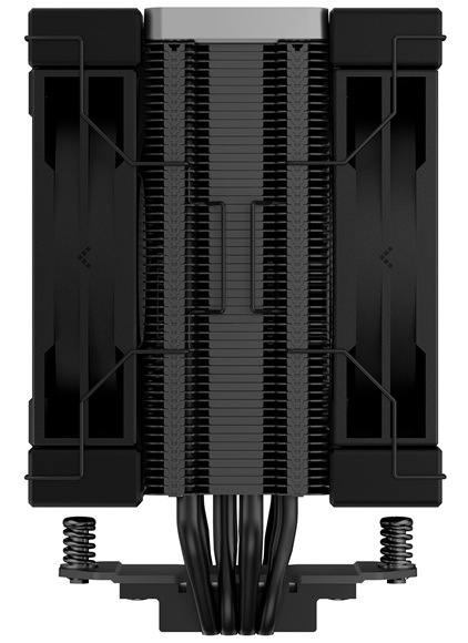 Chladič CPU DeepCool AK400 Zero Dark Plus černý Detail obrázku chladiče.