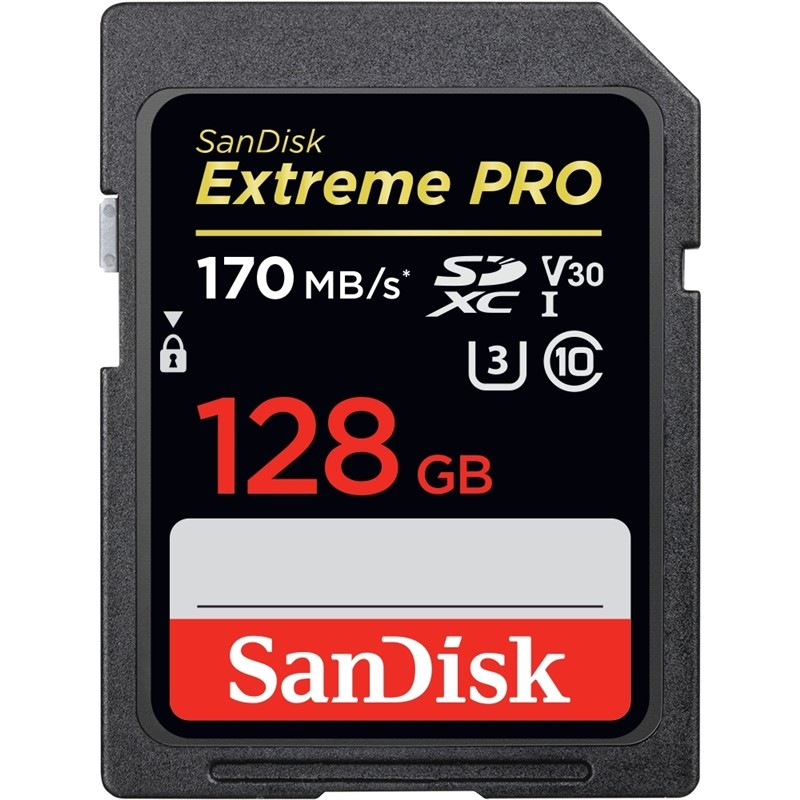 Paměťová karta SANDISK SDXC Extreme Pro 128GB UHS-I U3 (170R/90W)