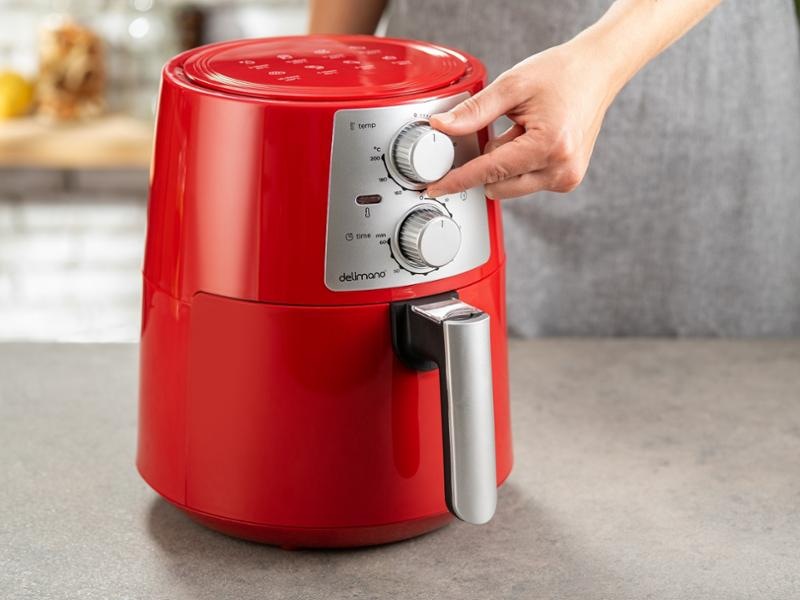 Fritéza horkovzdušná Delimano AIR FRYER PRO RED Fritéza horkovzdušná Delimano AIR FRYER PRO RED