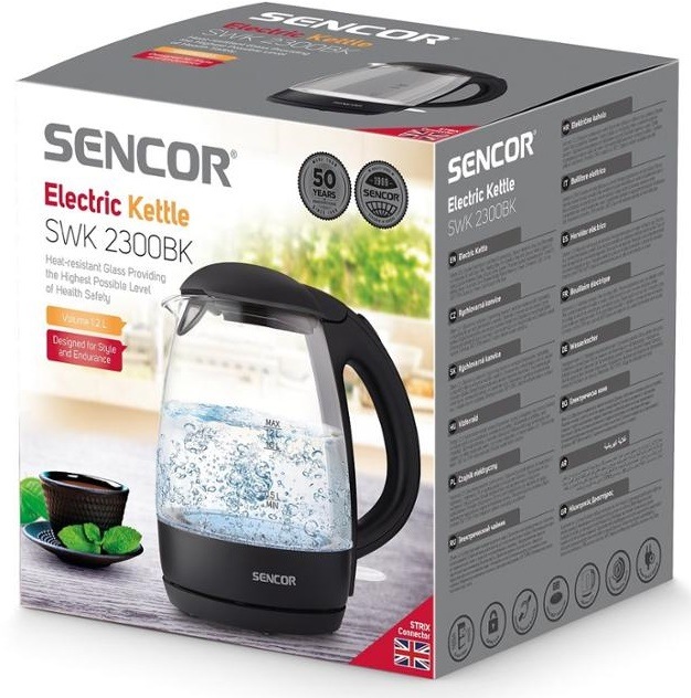 Rychlovarná konvice Sencor SWK 2300BK černá
