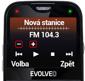 Mobilní telefon Evolveo EasyPhone XG - seniorský červený
