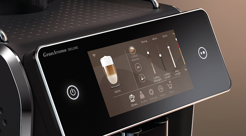 Automatický kávovar Saeco GranAroma Deluxe SM6680/00 černý Automatický kávovar Saeco GranAroma Deluxe SM6680/00 černý