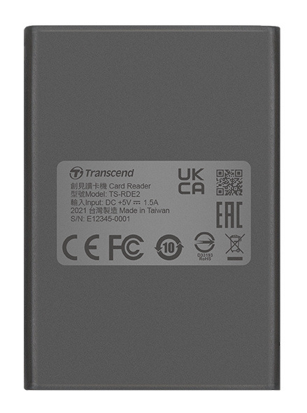 Čtečka paměťových karet Transcend RDE2, USB-A, USB-C/CFexpress typ B šedá