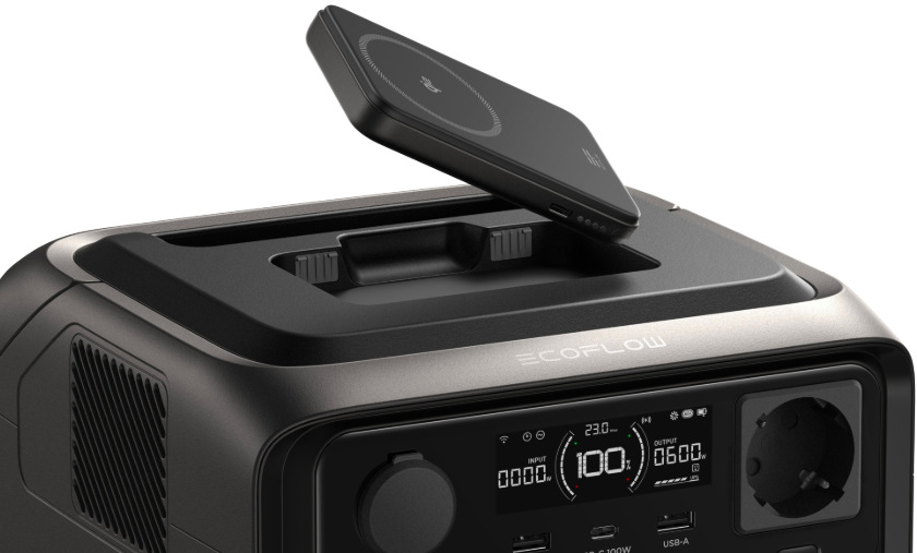 Nabíjecí stanice EcoFlow RIVER 3 Plus Wireless - černá