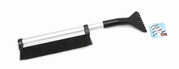 Autoškrabka Compass s košťátkem ALU teleskopická 44–66 cm