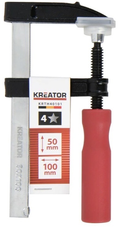 Svorka Kreator s rozpětím 100 mm, pevný tlak až 100 kg