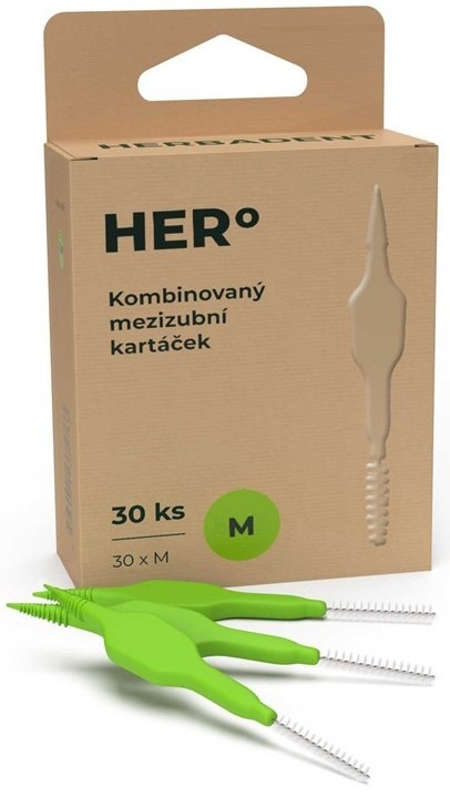 Mezizubní kartáčky HERBADENT HERo M v počtu 30 ks