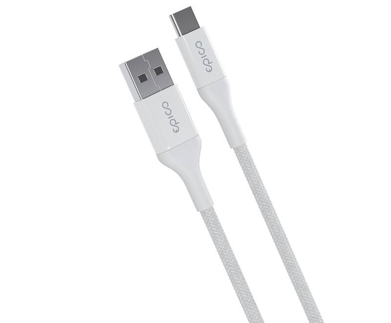 Kabel Epico Braided, USB-C / USB-A, 1.2m bílý Kabel Epico Braided, USB-C / USB-A, 1.2m - bílý