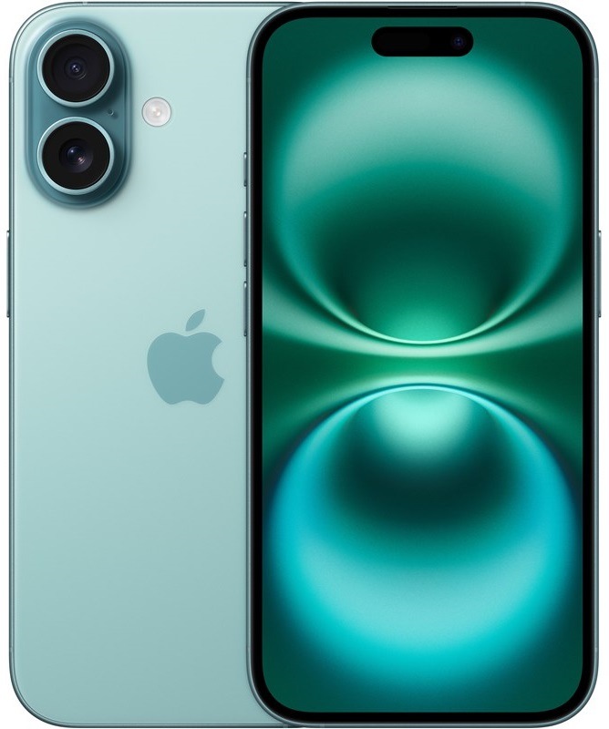Mobilní telefon Apple iPhone 16 128 GB modrozelený