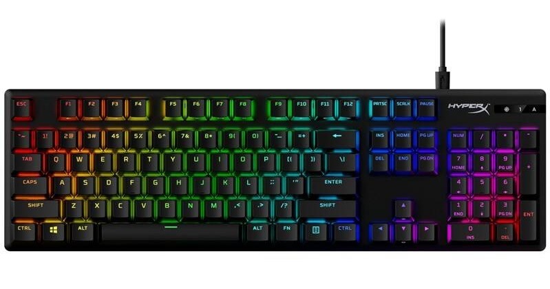 Klávesnice HyperX Alloy Origins PBT - Blue, US černá