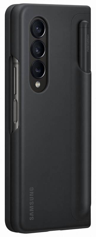 Kryt na mobil Samsung Galaxy Z Fold4 Back holder Pen Cover černý