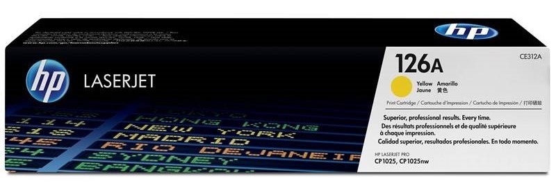 Toner HP 126A, 1 000 stran žlutý