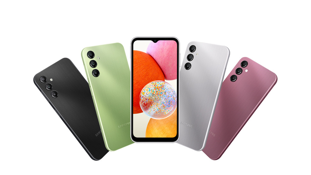 Mobilní telefon Samsung Galaxy A14 4 GB / 64 GB stříbrný Samsung Galaxy A14 4 GB / 64 GB