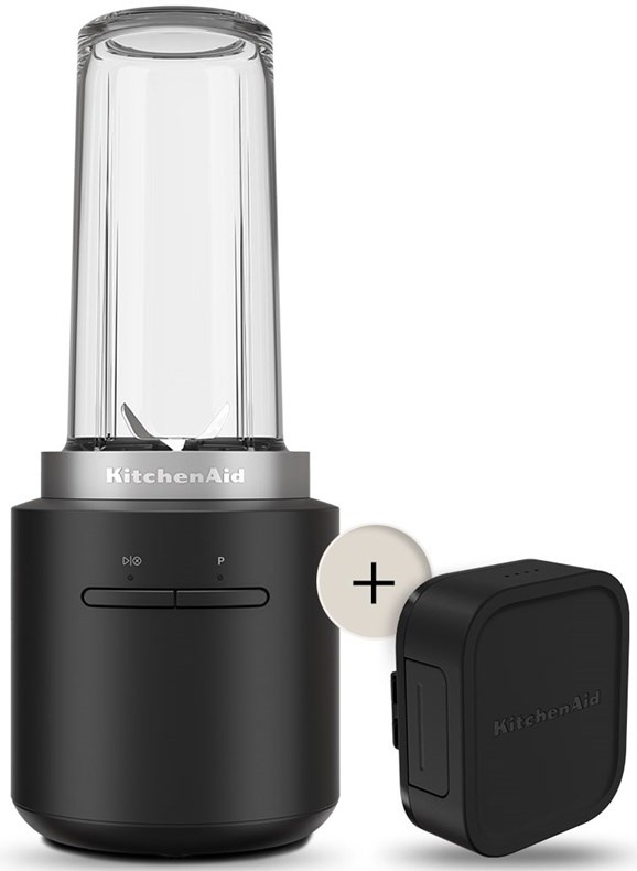 Stolní mixér KitchenAid 5KSBR256BM (s baterií) černý