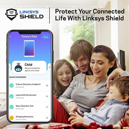 Přístupový bod (AP) Linksys Velop Mesh Wi-fi System, Tri-Band, 1-Pack bílý Přístupový bod (AP) Linksys Velop Mesh Wi-fi System, Tri-Band, 1-Pack bílý